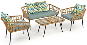 Rattanowa sofa ogrodowa Tarkin 3X-wielobarwna
