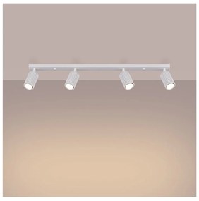 Biała lampa sufitowa 6,5x81 cm Gleam – Nice Lamps