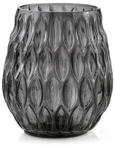LED szklana lampa MADRID czarna