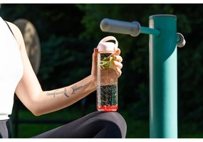 Różowa szklana butelka 540 ml Fuori – Vialli Design