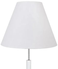 Biała minimalistyczna lampa stojąca z abażurem - S240 Lorder 12X