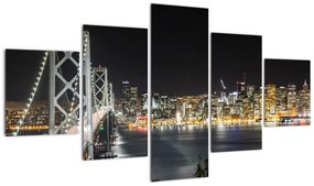 Obraz Brooklyn Bridges i Nowego Jorku (125x70 cm)