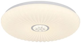 Biała lampa sufitowa LED ze zdalnym sterowaniem i ściemniaczem 38x38 cm Perola – Candellux Lighting