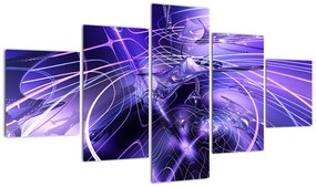 Obraz abstrakcji technicznej (125x70 cm)