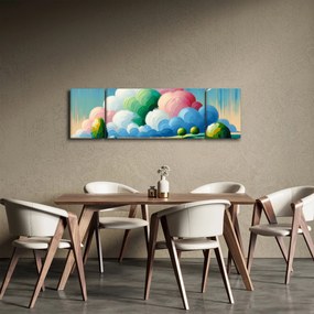 Obraz - Krajobraz z chmurą (170x50 cm)