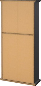 Regał na książki Paris z otwartymi półkami, kolor szary