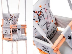 Huśtawka szczebelkowa Taurus 3w1 - jednorożec