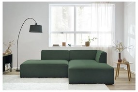 Zielony narożnik modułowy (prawostronny/w kształcie litery L) Megeve – Bobochic Paris