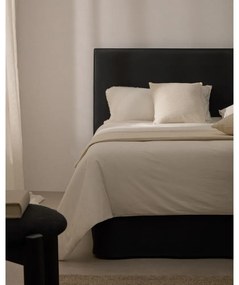 Antracytowe tapicerowane łóżko dwuosobowe 160x200 cm Jaira – Kave Home