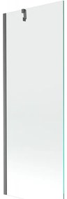 Mexen Next parawan nawannowy 1-skrzydłowy 70 x 150 cm, transparent, gun gray szczotkowany - 895-070-000-00-00-66