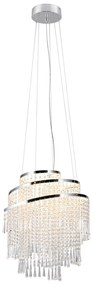 Lampa wisząca LED w kolorze srebra ø 48 cm Pomp – Trio