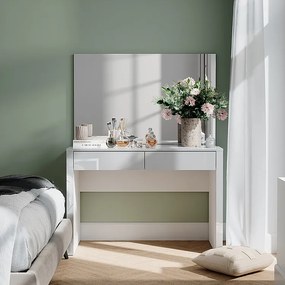 Toaletka biały wysoki połysk/biały 110x50x75.5 annabelle