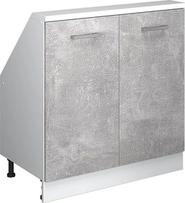 Szafka kuchenna na dach skośny beton 80x46x81.6 r-line