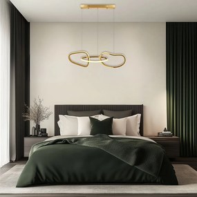 Lampa wisząca LED w kolorze złota Anneli – Candellux Lighting