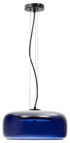 Ciemnoniebieska lampa wisząca LED ze szklanym kloszem ø 38 cm Reig – Kave Home