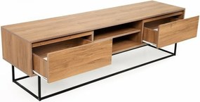 Szafka pod telewizor Laxus Walnut and Black II, L