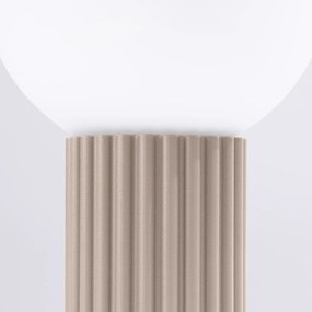 Lampa biurkowa HALO taupe ryflowana SOLLUX  LIGHTING