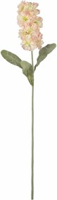Sztuczny kwiat MATTHIOLA 56 cm, biało-różowy