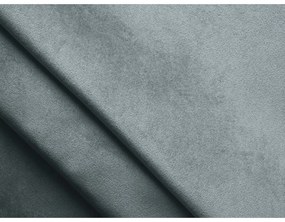 Jasnoniebieskie aksamitne tapicerowane łóżko dwuosobowe ze schowkiem ze stelażem 140x200 cm Hiko – Makamii