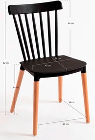 Zestaw 6 krzese Leka