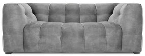 Szara aksamitna sofa Windsor &amp; Co Sofas Vesta, 208 cm