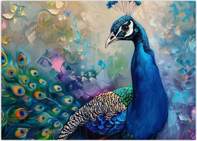 Obraz - Malowanie pawia (70x50 cm)