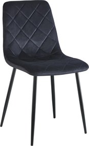 Aksamitne krzesło do jadalni K6-FX, tkanina velvet