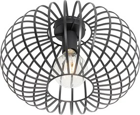 Designerska lampa sufitowa czarna 39 cm - Johanna