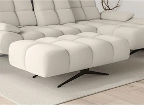 Nowoczesna pufa PRADO Soft Lux w tkaninie CURIO 02 WERSAL