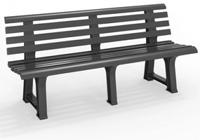 Ławka ogrodowa ORCHIDEA, 145x49x74cm, antracytowa I.P.A.E-Progarden