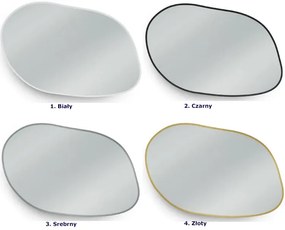 Metalowe lustro ścienne z oświetleniem 70x50 cm L2-N85