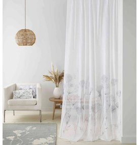 Biała firana 183x140 cm Meadowsweet Floral – Catherine Lansfield