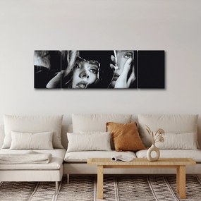 Obraz - Spojrzenie w lustro (170x50 cm)