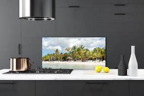 Panel Kuchenny Plaża Palma Drzewa Krajobraz