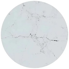 Stolik boczny z białym marmurem - Moonlight