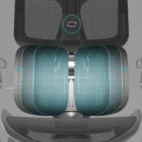 Fotel ergonomiczny szary V-Kinetic