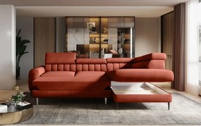 Narożnik NAVAS L z funkcją spania tkanina Promocyjna CURIO 55 WERSAL