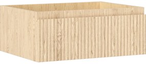 Mexen Rivel szafka łazienkowa podumywalkowa 60 cm, 1 szuflada, ryflowana , dąb - 91A20-06023-1-BF81