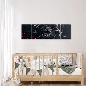 Abstrakcyjny obraz - potłuczone szkło (170x50 cm)