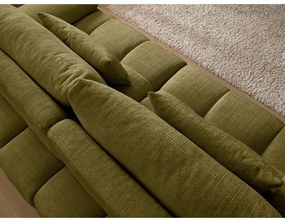 Zielona sofa z tkaniny szenilowej 264 cm Ivane – Bobochic Paris
