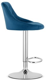 Hoker KAST - aksamit granatowy / baza chrom x 2