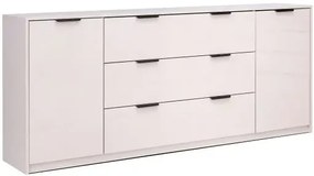 Kaszmirowa długa komoda z 3 szufladami połysk P1-Z90