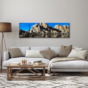 Obraz odbicia skał (170x50 cm)