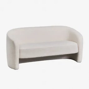 Sofa Dwuosobowa Z Tkaniny Barankowej Gombren Tkanina Baranek Boucle Biały - Sklum