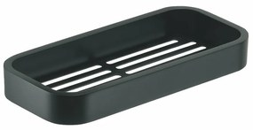 GEDY 321814 Inteligentna półka pod prysznic, 24,1x 3 x 11,1 cm, czarna matowa