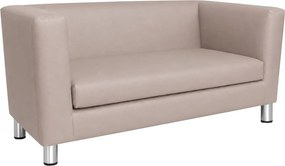 Sofa Monaco : Kolor nogi - Chrom, Kolor tkaniny - EKO-SKÓRA - 11D, Typ tkaniny - Eko-skóra , Wysokość nogi - 15 cm