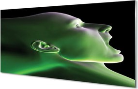 Panel szklany do Kuchni Portret w Zielonym Świetle