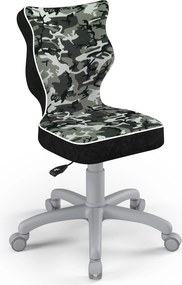 Obrotowe krzesło dziecięce z wzorami Petit Grey rozmiar 4 (133-159 cm)