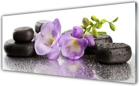 Panel Szklany Elegancka Ozdoba Kwiatowa