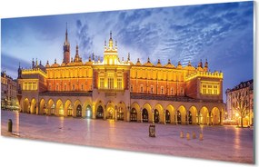 Szkło do Kuchni na Ścianę Sukiennice o Zachodzie Słońca